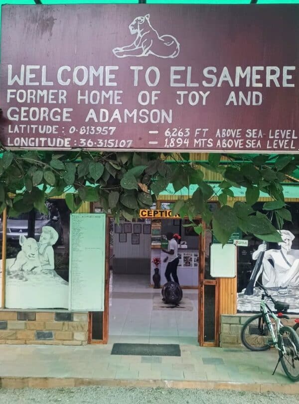 Entrance to Elsamere Conservation Centre, former home of Joy and George Adamson, Lake Naivasha