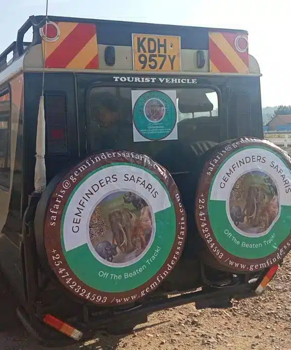 Gemfinders Safaris Landcruiser – custom 4x4 safari vehicle designed for comfort and wildlife viewing in Kenya.