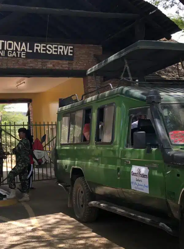 Gemfinders Safaris Landcruiser at Sekenani Gate, Masai Mara National Reserve, Kenya