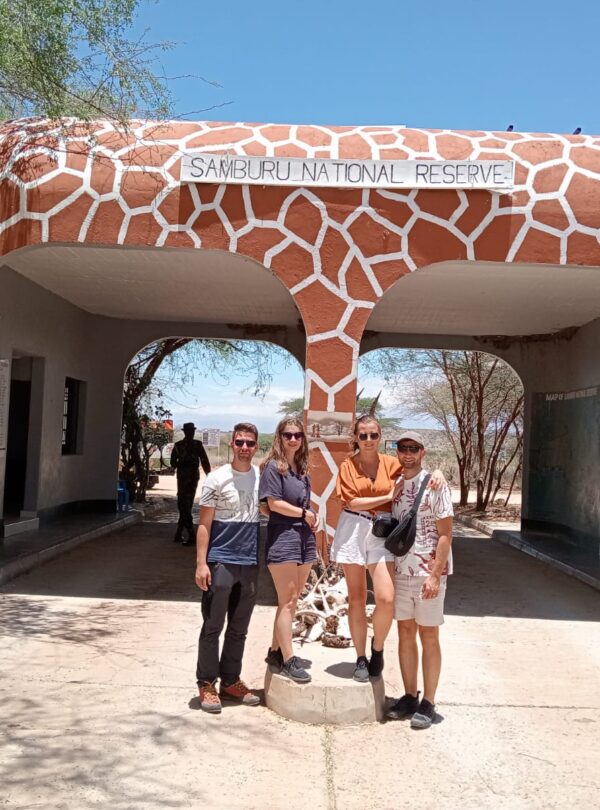 Gemfinders Safaris Travelers at Samburu National Reserve Gate