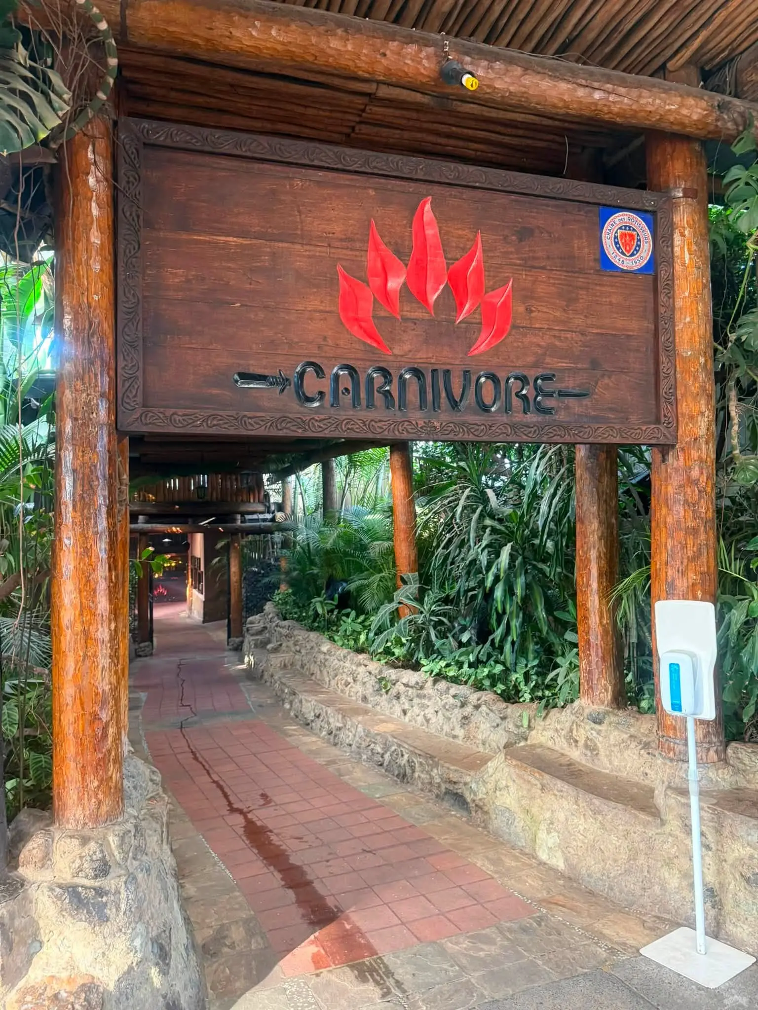 Entrance to Carnivore Restaurant in Nairobi