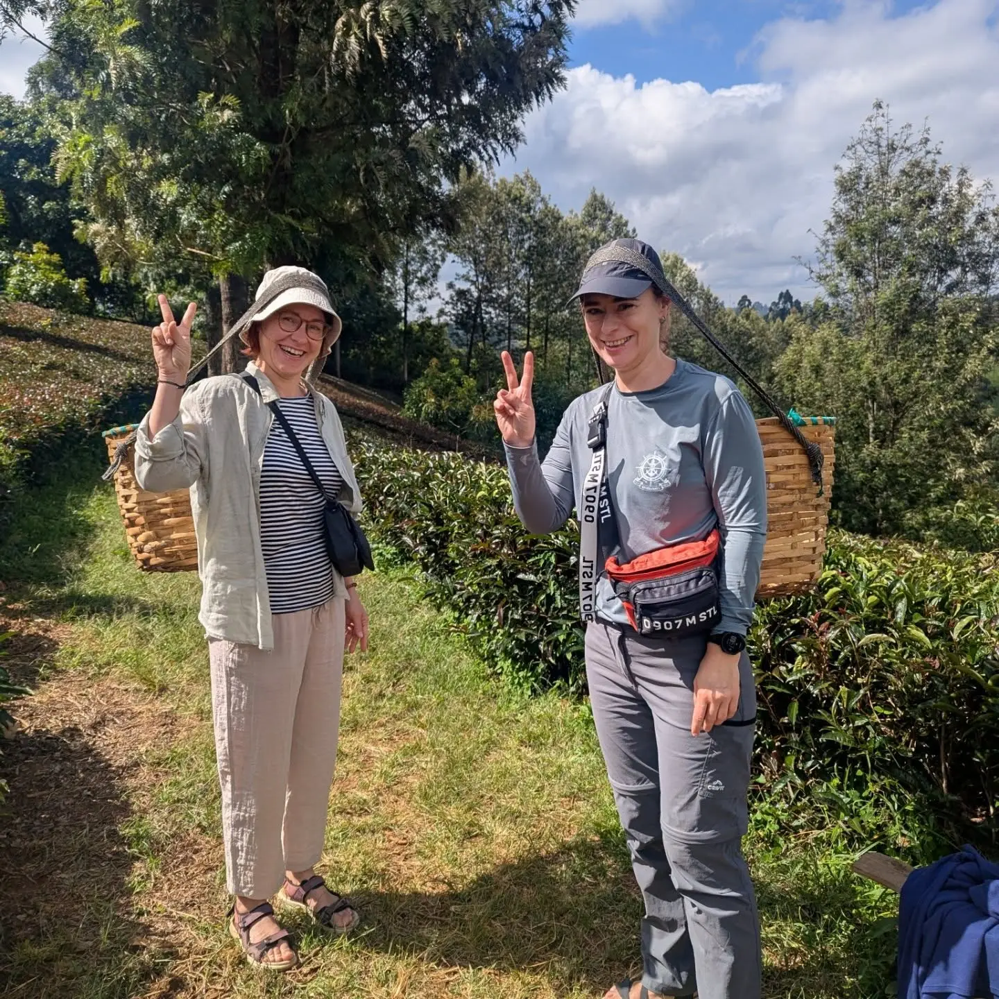 Travellers enjoying a guided purple tea farm experience at Gatura Greens in Kenya
