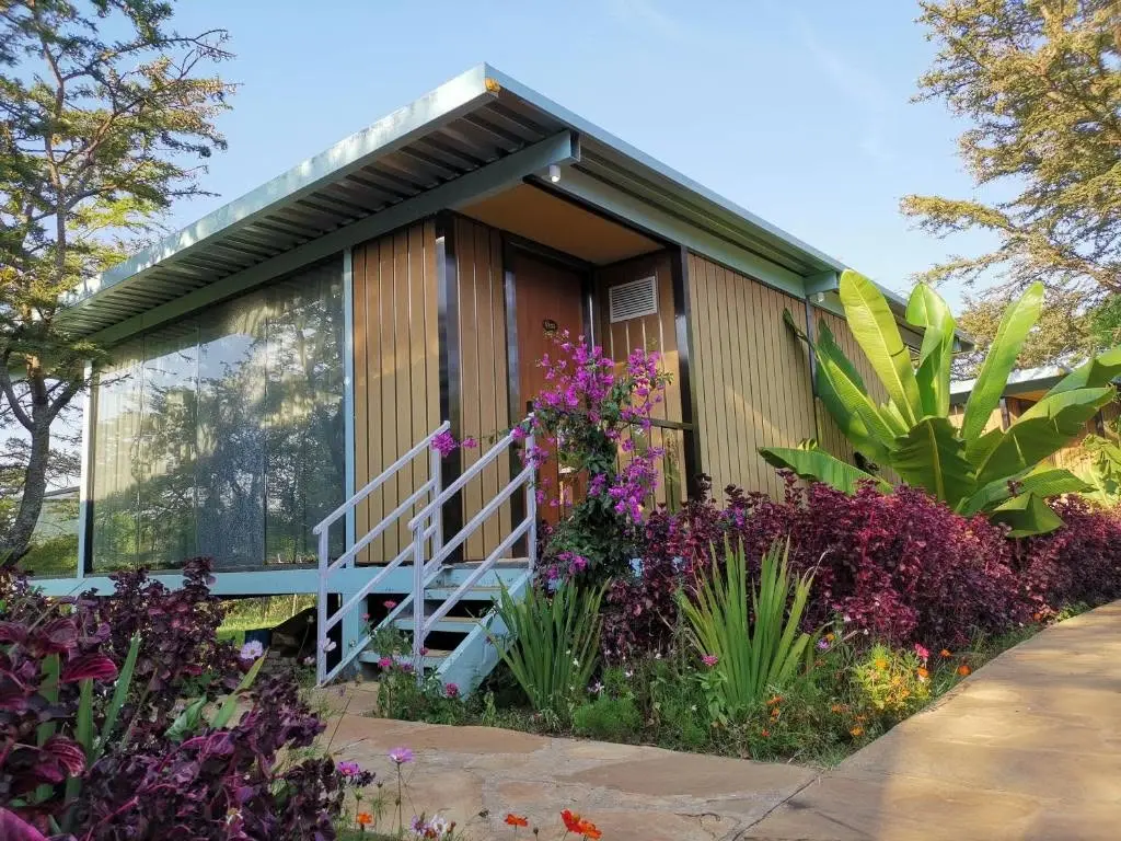 Jambo Mara glass cottage in the Masai Mara