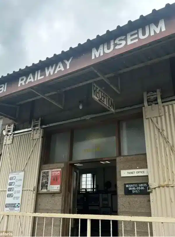 Entrance of the Nairobi Railway Museum visited during a Nairobi museums day tour