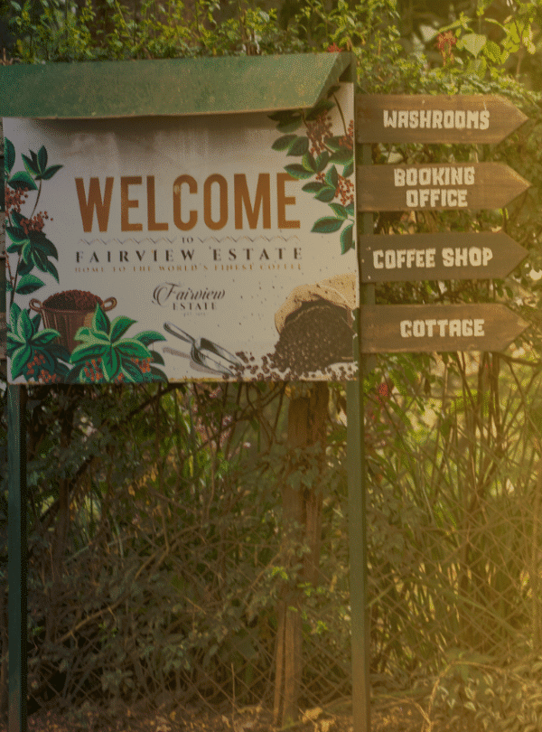 1-Day Fairview Coffee Farm Tour: Welcome sign at Fairview Coffee Farm in Nairobi Kenya