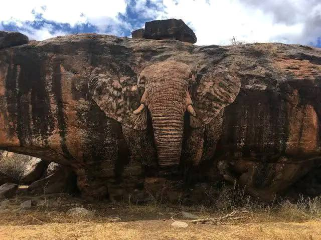 Elephant rock formation in Samburu, Kenya, showcasing the stunning natural beauty of the region during a Samburu safari.
