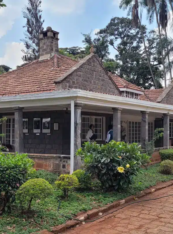 Historic Karen Blixen Museum in Nairobi, the former farmhouse of the famous “Out of Africa” author, surrounded by lush gardens and colonial architecture.