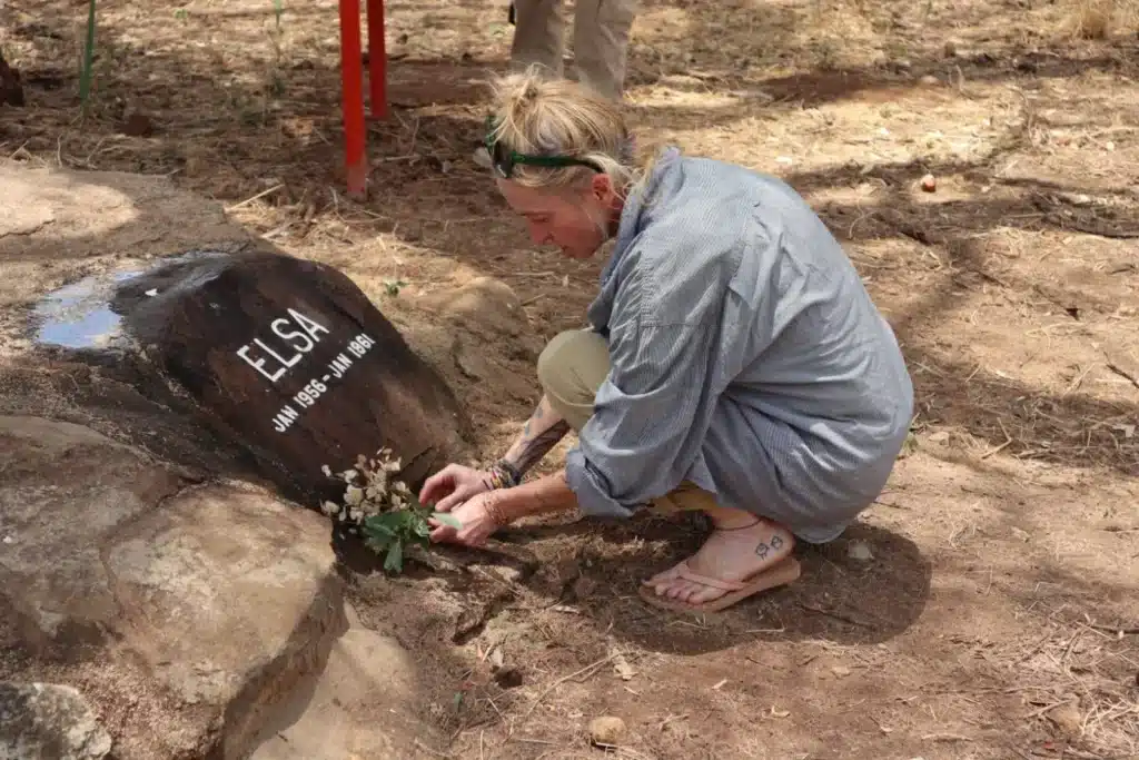 Elsa memorial from the Born Free story in Meru National Park, Kenya.
