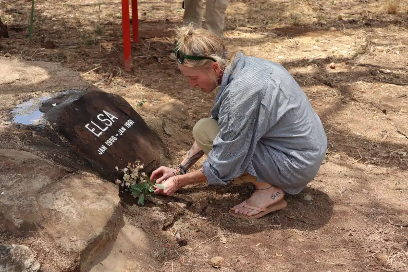 Elsa memorial from the Born Free story in Meru National Park, Kenya.