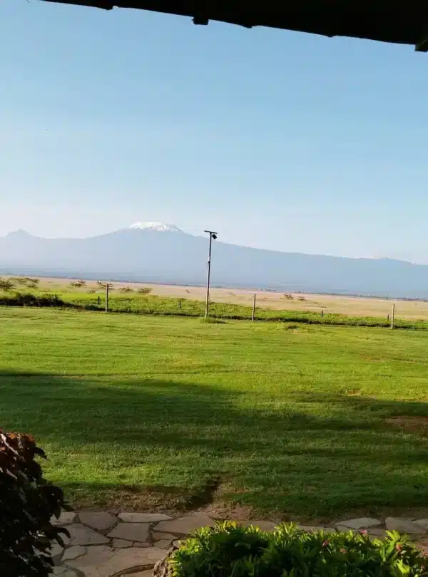 Kilimanjaro view from Ol Tukai lodge in Amboseli