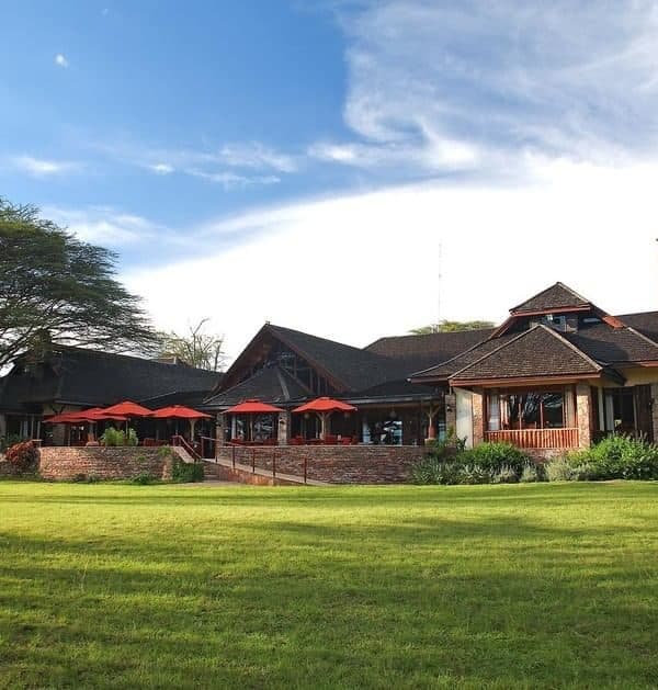Muthu Keekorok Lodge overlooking open lawns in the Masai Mara