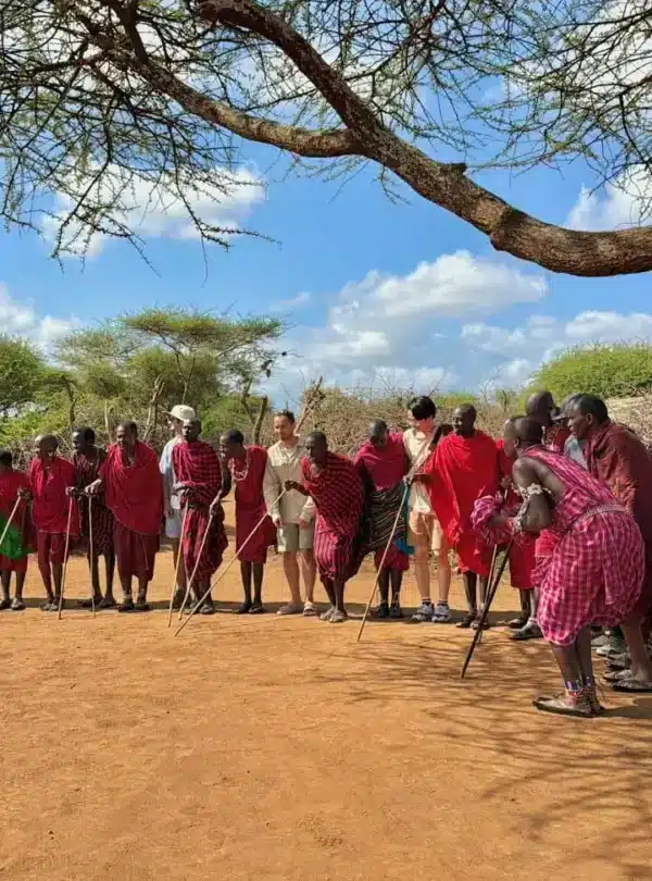 Traditional Samburu village visit with cultural learning and interaction.