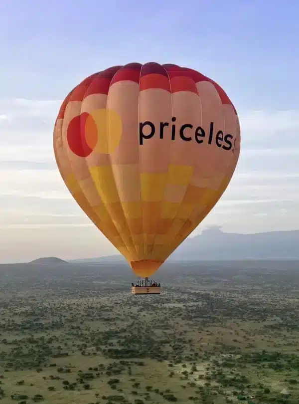 Hot air balloon safari experience over Amboseli during a Kenya safari